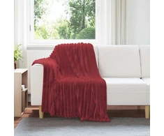 Mesti antklodės 6 pcs Bordo raudona 150 x 130 cm Flysas