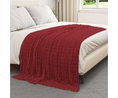 Mesti antklodės 6 pcs Bordo raudona 200 x 150 cm Flysas