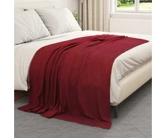 Mesti antklodės 6 pcs Bordo raudona 200 x 150 cm Flysas