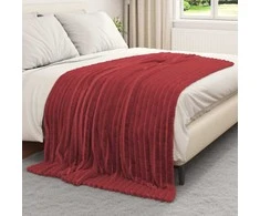 Mesti antklodės 6 pcs Bordo raudona 200 x 150 cm Flysas