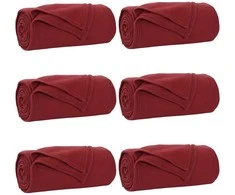 Mesti antklodės 6 pcs Bordo raudona 270 x 240 cm Flysas