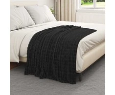 Mesti antklodės 6 pcs Juoda 150 x 130 cm Flysas