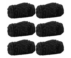 Mesti antklodės 6 pcs Juoda 200 x 150 cm Flysas