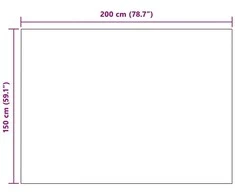 Mesti antklodės 6 vnt. Jūrinė mėlyna 200 x 150 cm 4.75 kg