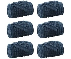 Mesti antklodės 6 pcs Jūrinė mėlyna 240 x 220 cm Flysas