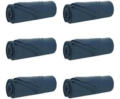 Mesti antklodės 6 pcs Jūrinė mėlyna 280 x 210 cm Flysas