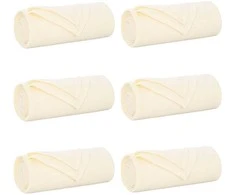 Mesti antklodės 6 pcs Kreminė 200 x 150 cm Flysas