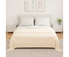 Mesti antklodės 6 pcs Kreminė 280 x 210 cm Flysas