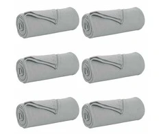 Mesti antklodės 6 pcs Pilka 170 x 130 cm Flysas