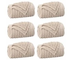 Mesti antklodės 6 pcs Smėlio 150 x 130 cm Flysas