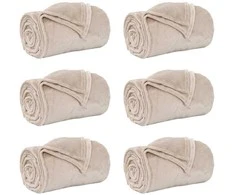 Mesti antklodės 6 pcs Smėlio 150 x 200 cm Flysas