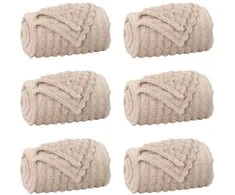 Mesti antklodės 6 pcs Smėlio 240 x 220 cm Flysas