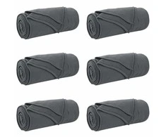 Mesti antklodės 6 pcs Tamsiai pilka 200 x 150 cm Flysas