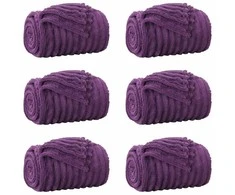 Mesti antklodės 6 pcs Violetinė 240 x 220 cm Flysas