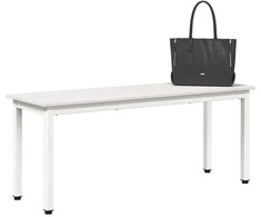 suoliukas Balta 110 x 35 x 45 cm Kietos pušies mediena