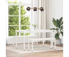 suoliukas Balta 110 x 35 x 45 cm Kietos pušies mediena
