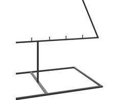 Metalinė Kalėdų eglutė, juodos spalvos, 210cm