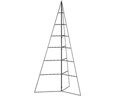 Metalinė Kalėdų eglutė, juodos spalvos, 140 cm