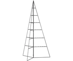 Metalinė Kalėdų eglutė, juodos spalvos, 140 cm