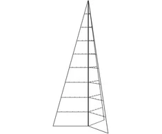 Metalinė Kalėdų eglutė, juodos spalvos, 210cm