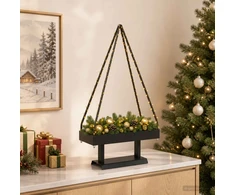Metalinė Kalėdų eglutė su stovu KUOPIO 60 cm Plienas Juoda