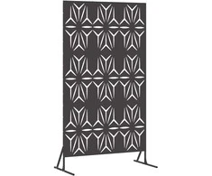 Privatumo žaliuzės 100 x 50 x 180 cm Plienas Juoda