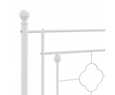 Metalinis pakaitinis galvūgalis, baltos spalvos, 75cm