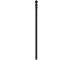 Lova Metalinis pakaitinis galvūgalis, juodos spalvos, 140cm