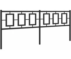 Metalinis galvūgalis, juodos spalvos, 193cm