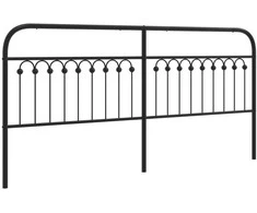 Metalinis galvūgalis, juodos spalvos, 200cm