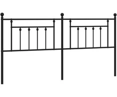 Metalinis galvūgalis, juodos spalvos, 200cm
