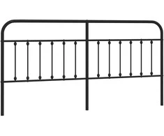 Metalinis galvūgalis, juodos spalvos, 200cm