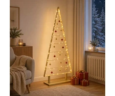 Metalinis Kalėdų medis KUOPIO 125 cm Plienas Auksinė