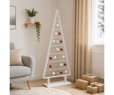 Metalinis Kalėdų medis KUOPIO 125 cm Plienas Balta