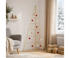 Metalinis Kalėdų medis KUOPIO 140 cm Plienas Auksinė
