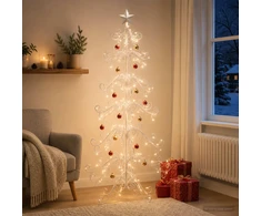 Metalinis Kalėdų medis KUOPIO 180 cm Plienas Balta