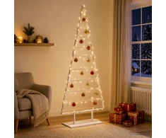 Metalinis Kalėdų medis KUOPIO 210 cm Plienas Balta