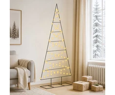 Metalinis Kalėdų medis KUOPIO 210 cm Šilta balta
