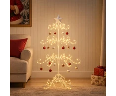 Metalinis Kalėdų medis KUOPIO 90 cm Plienas Balta