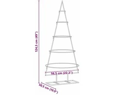 Metalinė Kalėdų eglutė su stovu KUOPIO 124.5 cm Plienas Auksinė