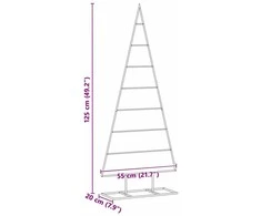Metalinis Kalėdų medis Auksinė 125 cm