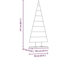 Metalinis Kalėdų medis Auksinė 211 cm