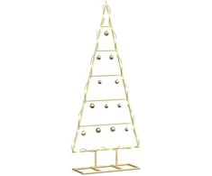Metalinis Kalėdų medis s stovu Auksinė 90 cm