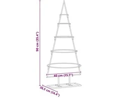 Metalinis Kalėdų medis s stovu Auksinė 90 cm