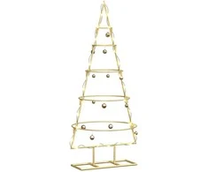 Metalinis Kalėdų medis s stovu Auksinė 90 cm