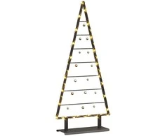 Metalinis Kalėdų medis s stovu Juoda 125,5 cm Plienas