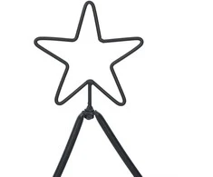 Metalinis Kalėdų medis s stovu Juoda 125 cm Plienas