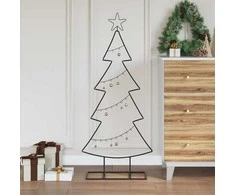 Metalinis Kalėdų medis s stovu Juoda 125 cm Plienas