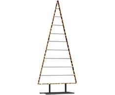 Metalinis Kalėdų medis s stovu Juoda 210 cm Plienas