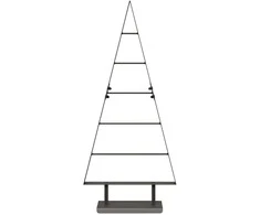 Metalinis Kalėdų medis s stovu Juoda 90 cm Plienas